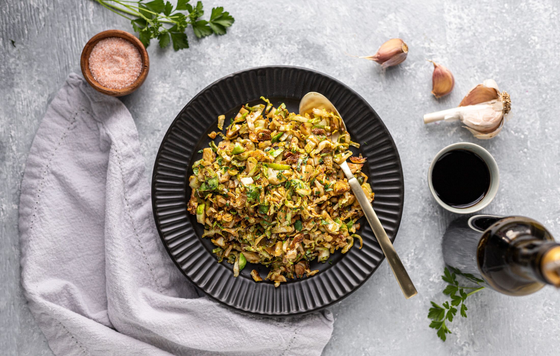 Sautéed Balsamic Brussels Sprouts